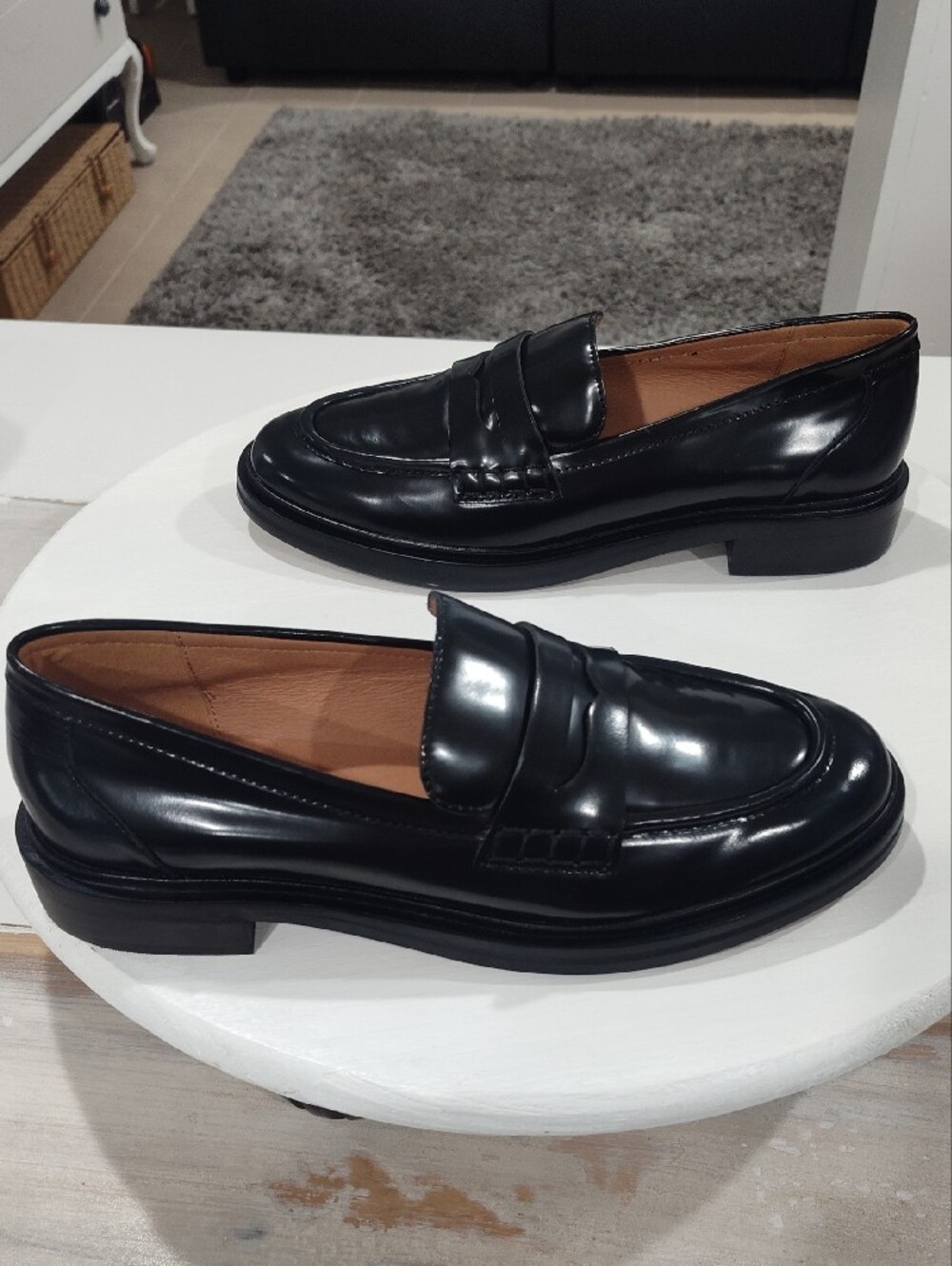 Madewell Vernon Loafer In Classic Black Size 10 - Picture 3 of 14